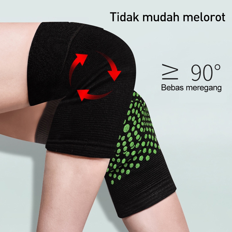 New Korset Lutut Terapi Kesehatan Deker Pemanas Penghangat Dengkul Kaki Pria Wanita Pelancar