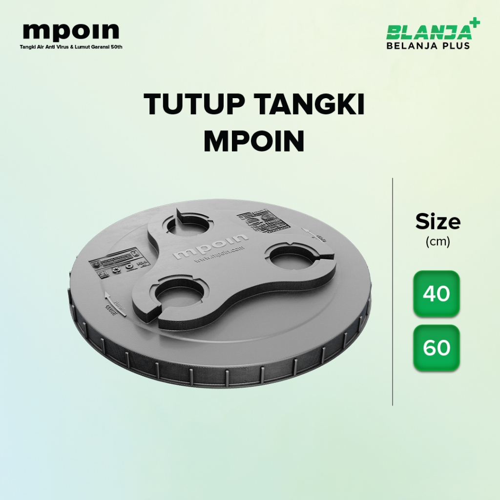 Tutup Tangki Air Mpoin Diameter 40cm 60 cm / Tutup Tangki Toren Tandon Air MPOIN