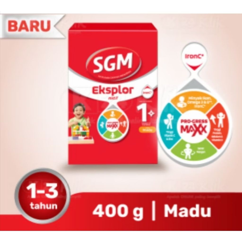 SGM 1+ / Susu 1 - 3 Tahun Madu / Vanila 400g
