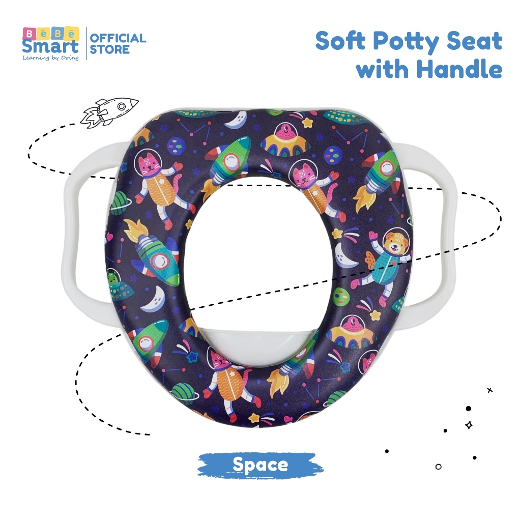 Makassar - BEBE SMART Soft Potty Toilet Seat With Handle / Toilet Training Anak / Potty Training / P