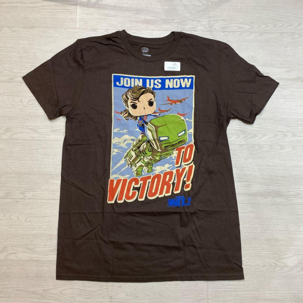 Funko Pop Tee What If?... Captain Carter Iron Man Victory