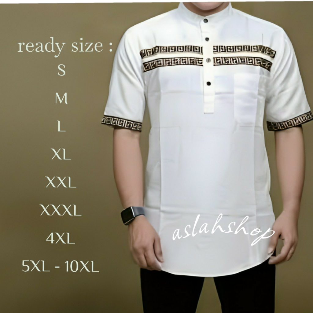 Baju Koko Pria Dewasa Bahan Toyobo Premium Muslim  / Baju Koko Terbaru 2025