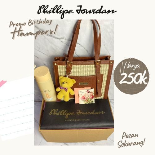 

Phillipe Jourdan Kado Ulang Tahun Wanita Tote Bag Tylie (Brown)