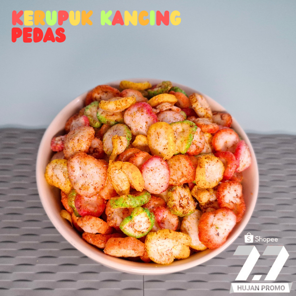 

Kerupuk Kancing Pedas 250g