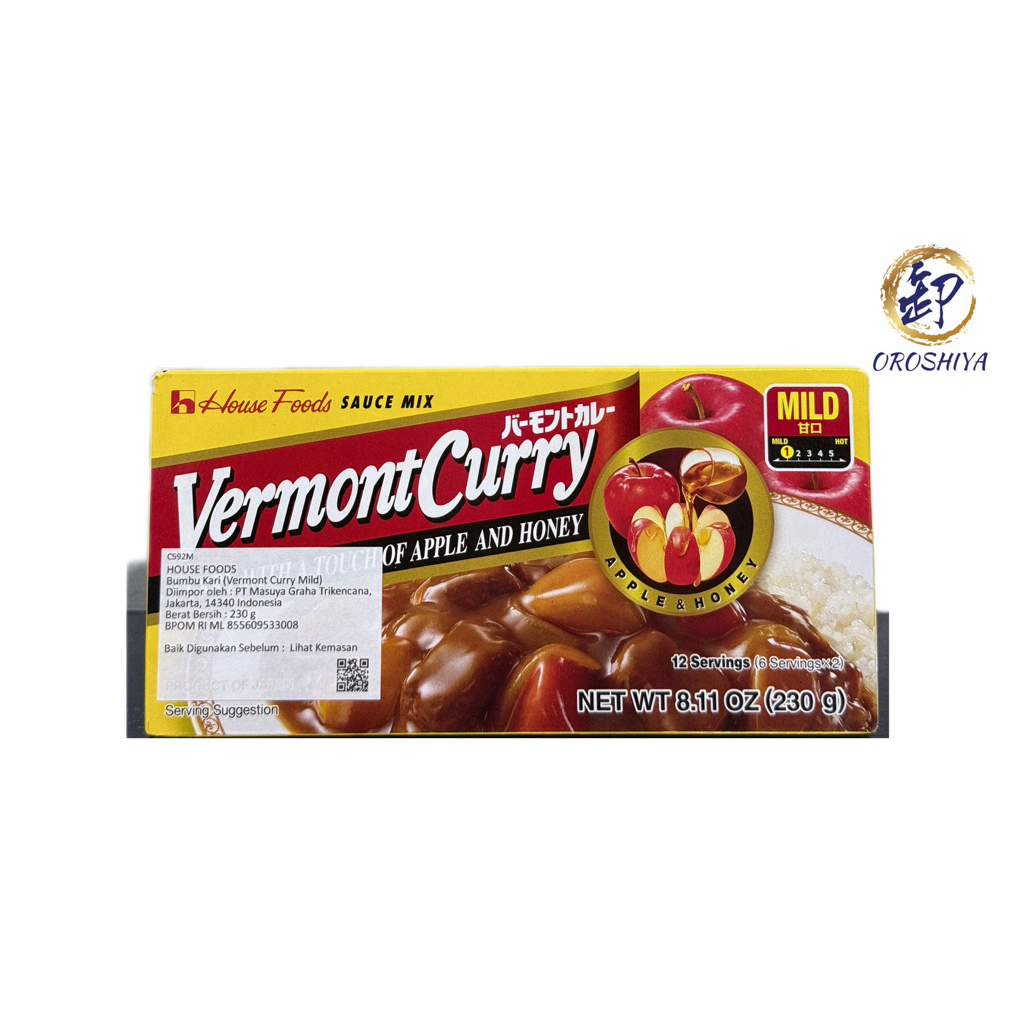

House Vermont Curry Amakuchi /Mild 230gr