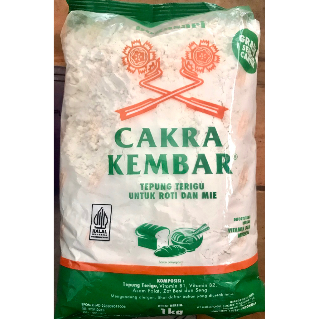 

tepung cakra kembar kemasan 1kg