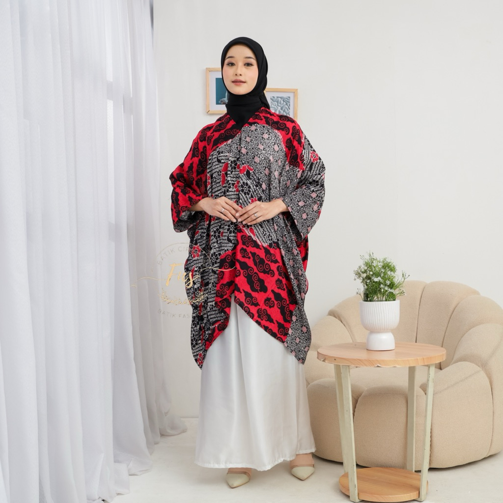 Kaftan ARUNA MOTIF / Atasan Kaftan / Batik Viscose / Outfit Lebaran