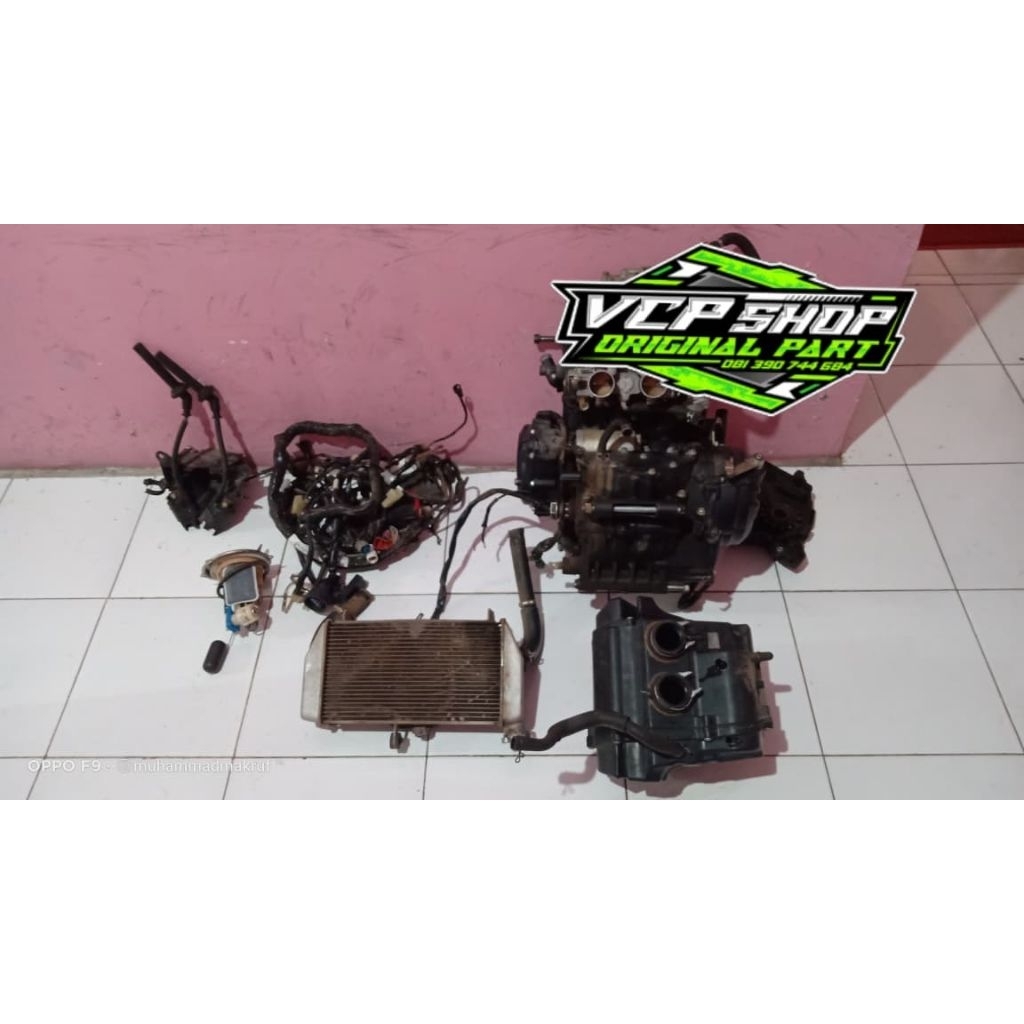 PROMO Mesin Yamaha R25 MT25 ori fullset bonus packing kayu