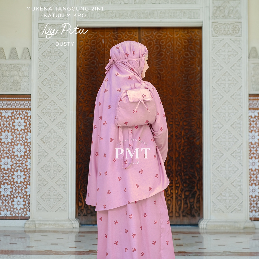 PUSAT MUKENA TASIK - MUKENA ANAK 2 IN 1 TAS RANSEL KATUN MIKRO IVY PITA/ CLARISSA/ SOFI PITA/ AVERY/