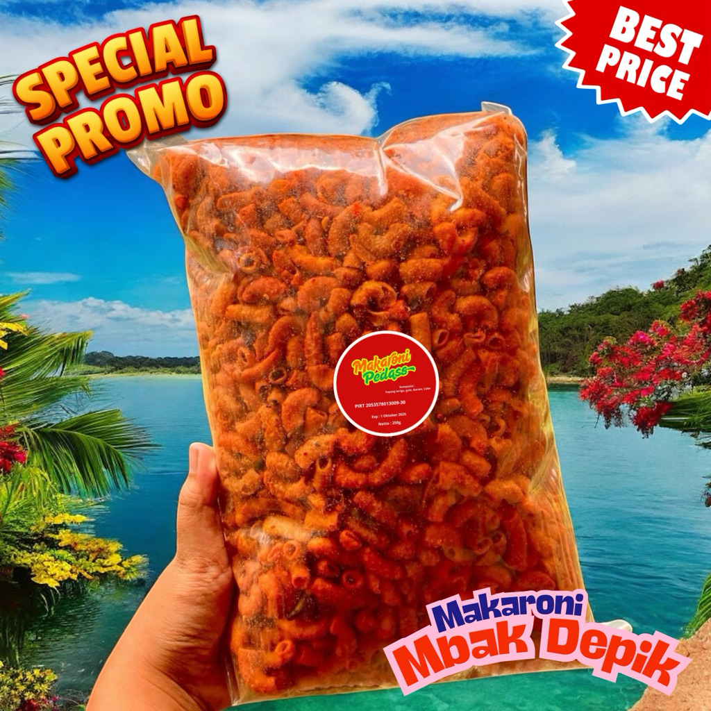 

Makaroni Garing Pedas 250gr – Ngemil Puas Harga Pas