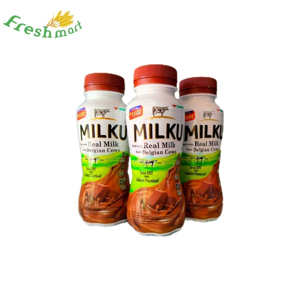 

Milku Susu UHT rasa Coklat siap minum 200ml
