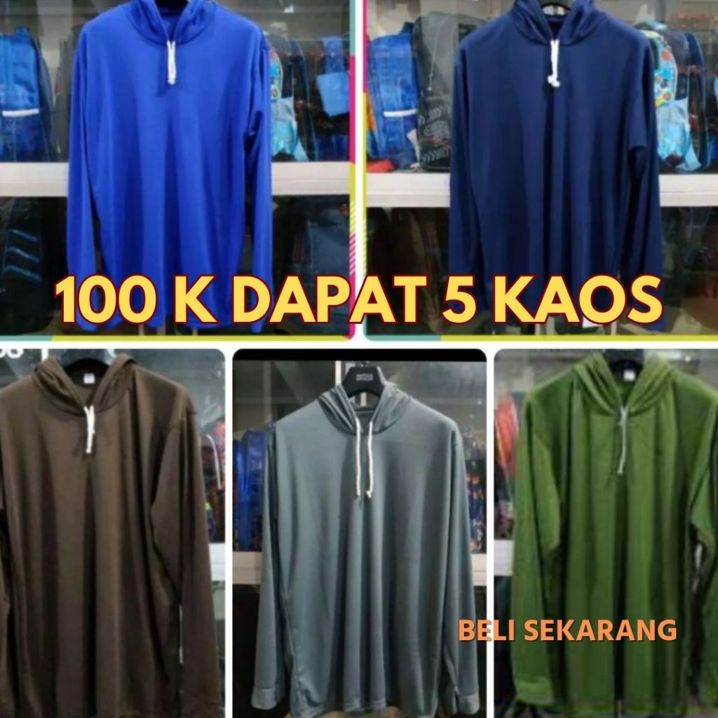 Kaos tani kaos kerja Allsize oversize JUMBO kaos lengan panjang kaos topi kaos hoodie