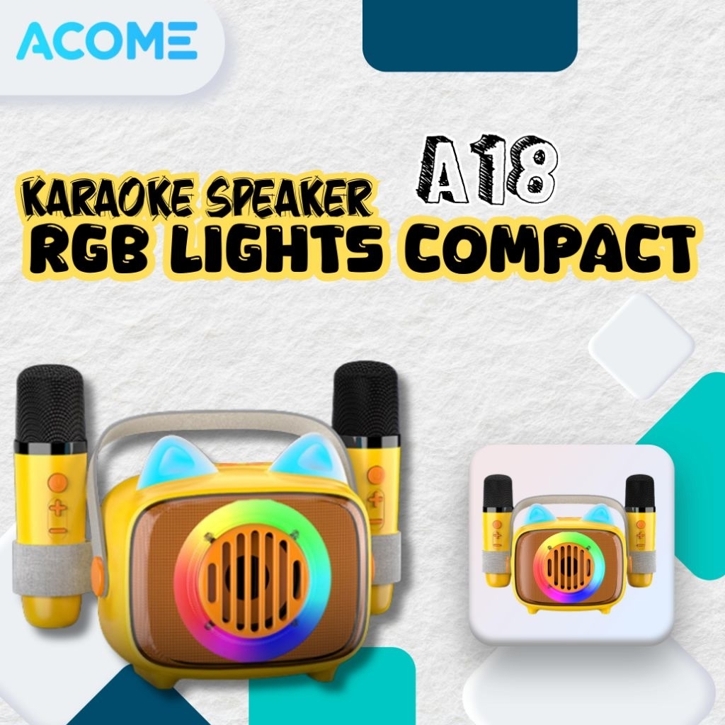 ACOME A18 KARAOKE BLUETOOTH SPEAKER High-quality Sound 10W