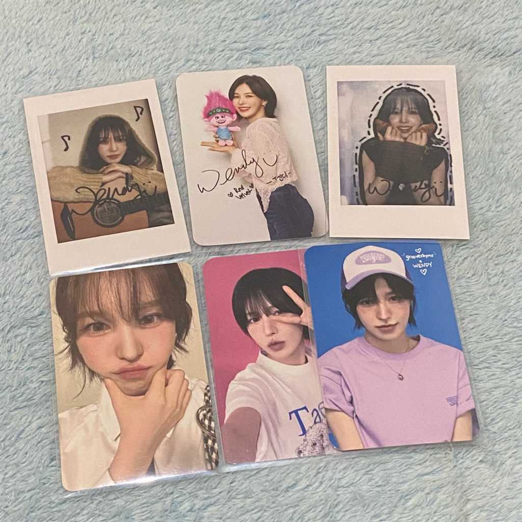 official photocard wendy red velvet trolls benefit pob cgv trolls 3 magazine waves photocard polaroi