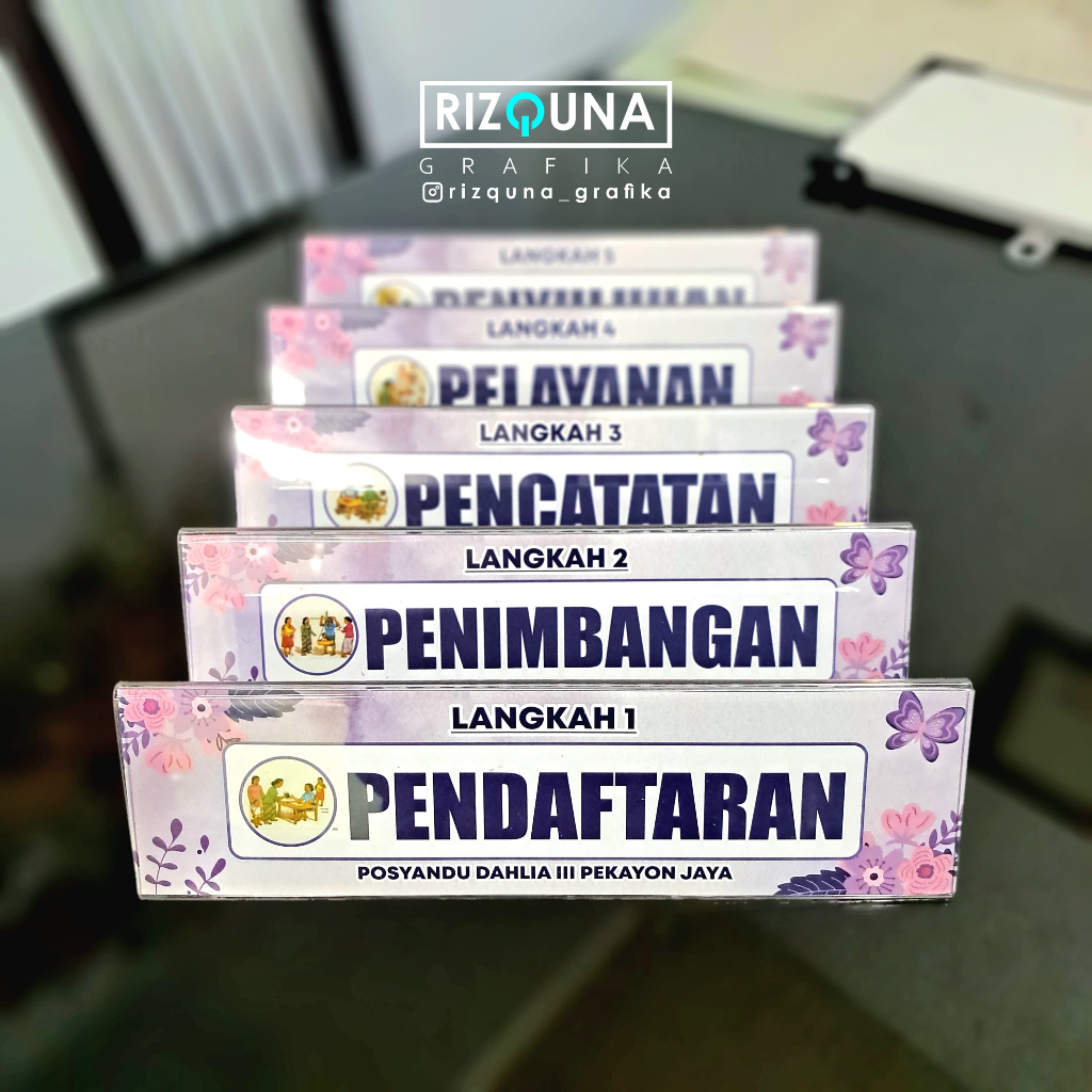 

PROMO Paket Akrilik 5 Meja/Langkah Posyandu ILP MURAH BERKWALITAS (Custom Nama Posyandu)