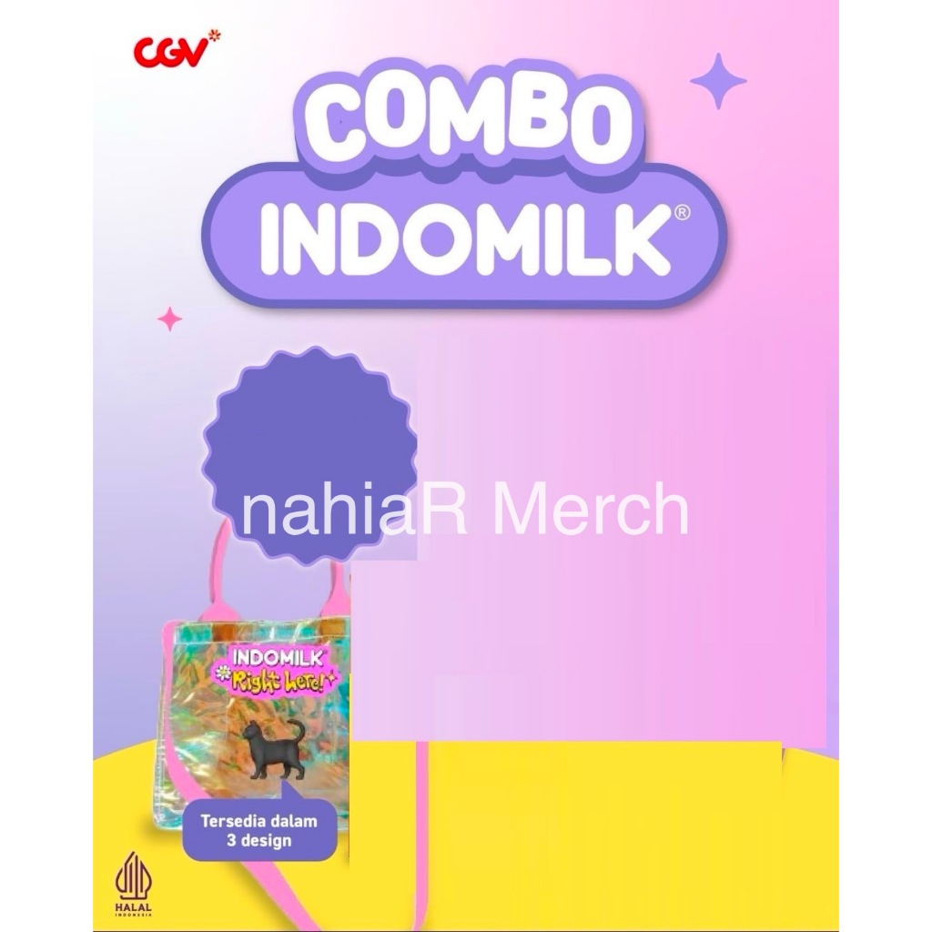 Seventeen x INDOMILK x CGV Official Hologram Bag