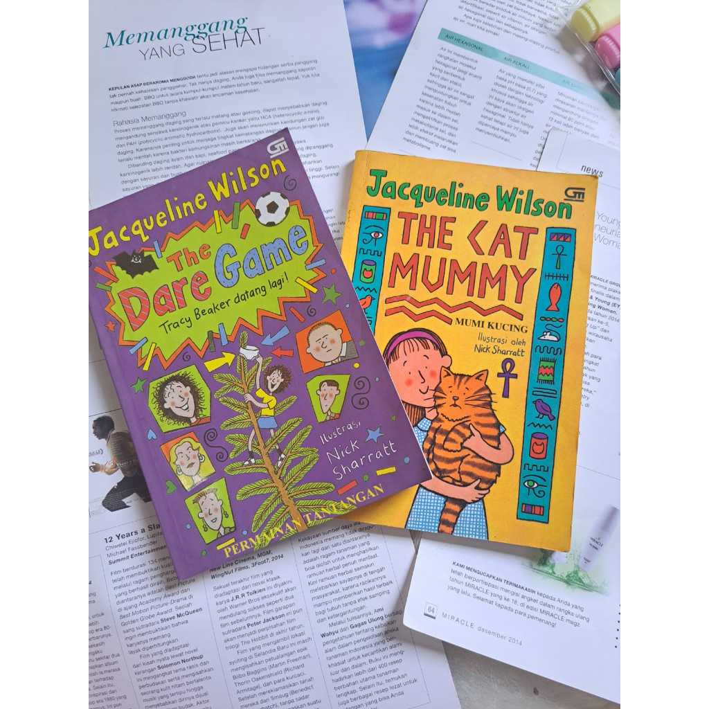 Novel Jacqueline Wilson The Dare Game / Novel Jacqueline Wilson  The Cat Mummy
