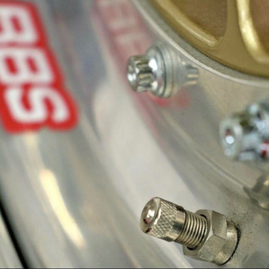 BMW Stainless Steel Valve Stem Cap Tutup Pentil Model BBS OZ Velg Original