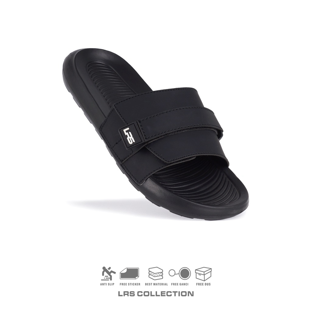 LRS Collection - Sandal Selop Pria Series Bleiz Black Unisex