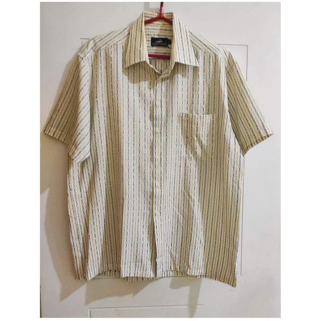 Kemeja Lengan Pendek Pria Crocodile Preloved
