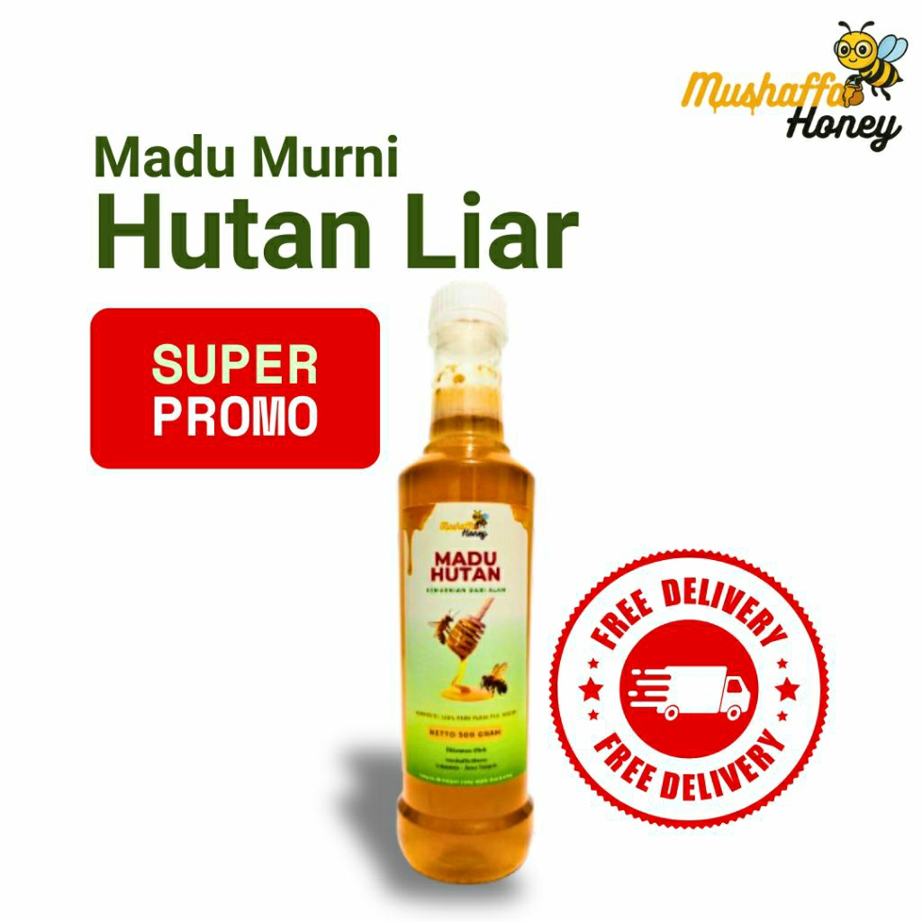 

Madu Mushaffa Gung/Sialang Hutan Liar 100% Murni Tanpa Campuran Netto 500 Gram