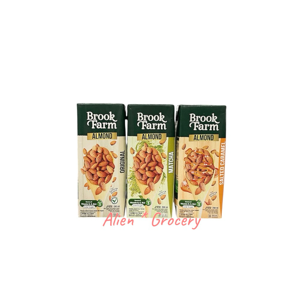 

BROOKFARM Almond Milk Mylk Original Matcha Salted Caramel 200ml