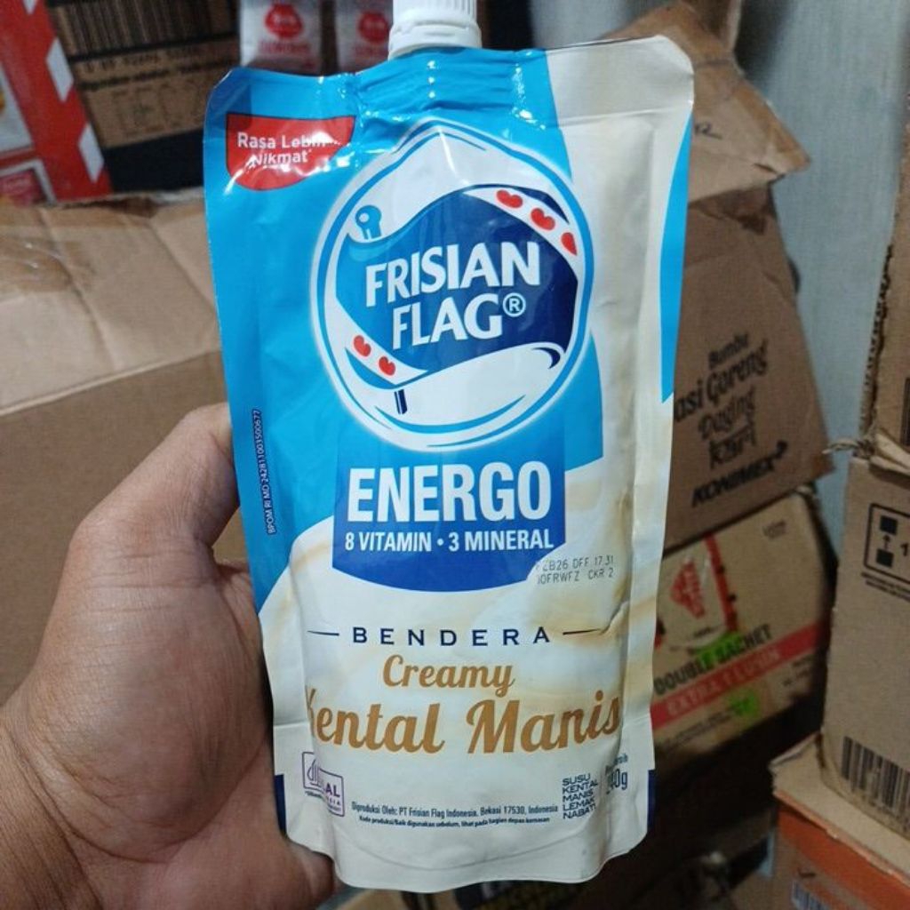 

frisian flag pouch 240gr energo 8 vitamin 3 mineral creamy kental manis
