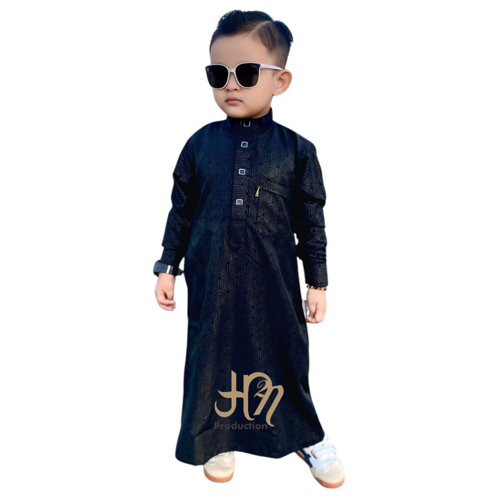 GARANSI JUBAH ANAK LAKI-LAKI BATIK EMBOS MODEL TERBARU