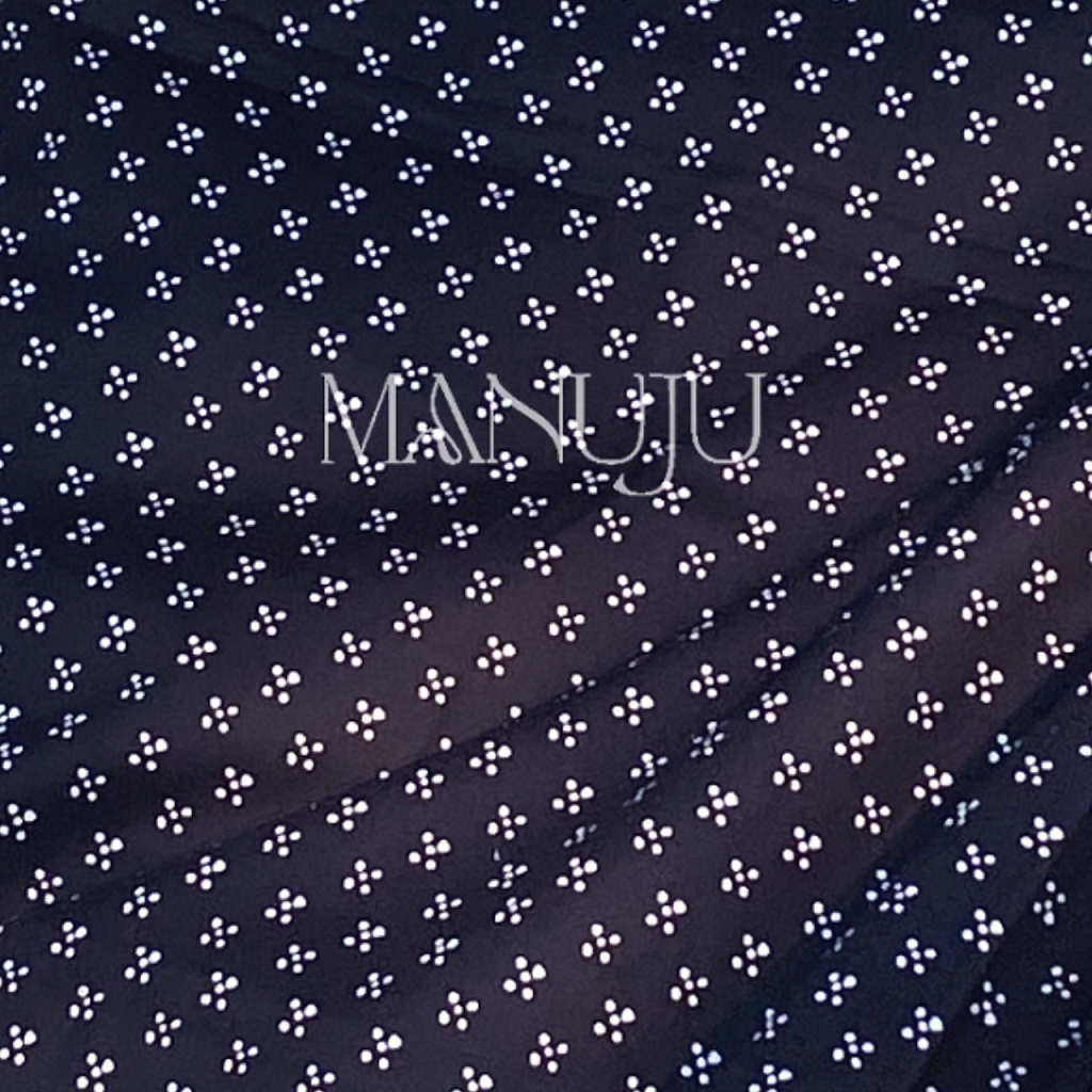 Kain Batik Meteran Warna Biru Motif Kembang Jeruk Premium Batik Wanita Modern