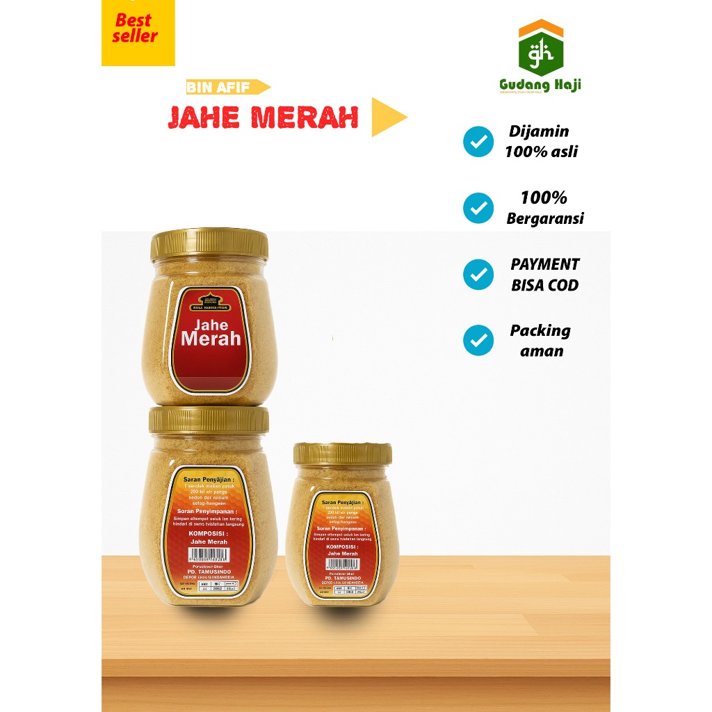 

BIN AFIF Jahe Merah Instan 370g | Minuman Herbal Hangat