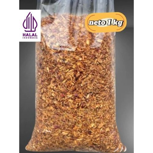 

Bawang Goreng Asli Brebes Kriuk Grade C 1kg Siap Saji