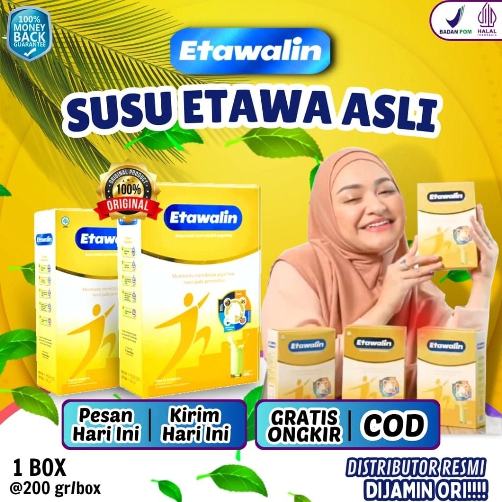 

ETAWALIN 200gr Susu Etawa Herbal Mengatasi Nyeri Sendi, Asam Urat, Serta Menguatkan Tulang & SendiOriginal Alami | Susu Kambing Etawa, Jahe, Kayu Mania, Temulawak, Daun Salam & Sereh