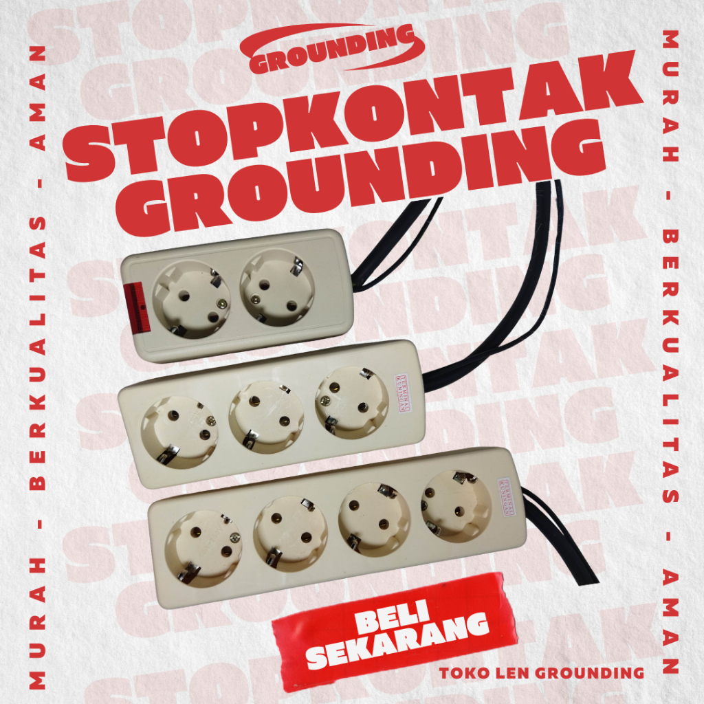Stop kontak Grounding Portabel Tembok | Menghialngkan listrik statis pasang grounding Tembok