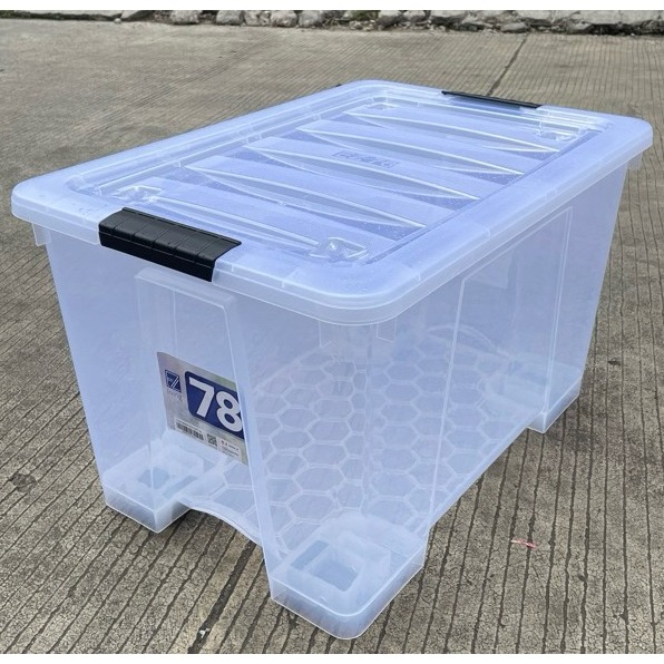 Storage Box Transparan 78 Liter Container Penyimpanan Box Besar