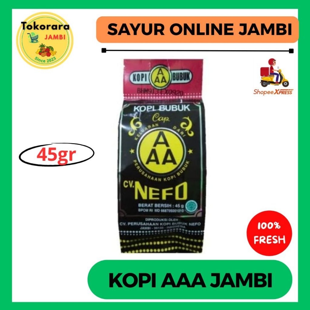 

Kopi Bubuk AAA Khas Jambi 45g-tokorara.jambi
