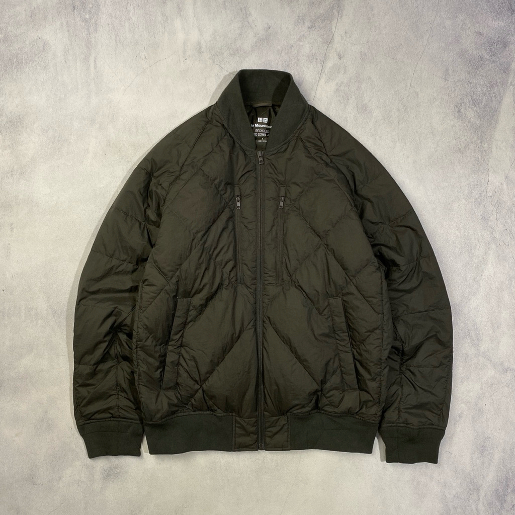 Uniqlo x White Mountaineering Recycled Hybrid Down Jacket Casual Harrington Work Jacket Padded Bulu 