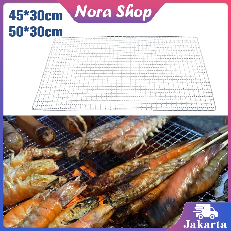 Panggangan Kawat Stainless Jaring  Panggangan BBQ Serbaguna Kawat BBQ