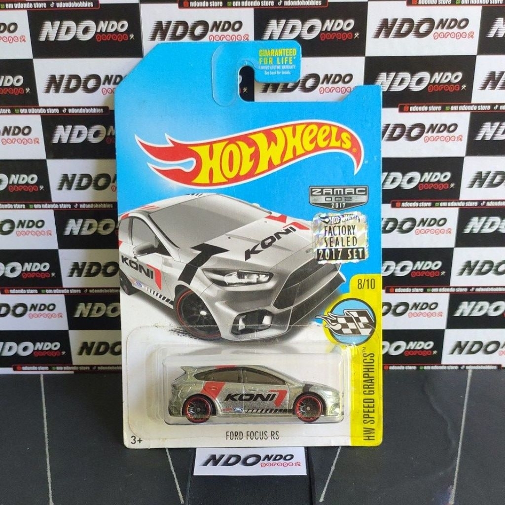 Hot Wheels Ford Focus RS Koni ZAMAC - 2017 Factory Sealed [Walmart]