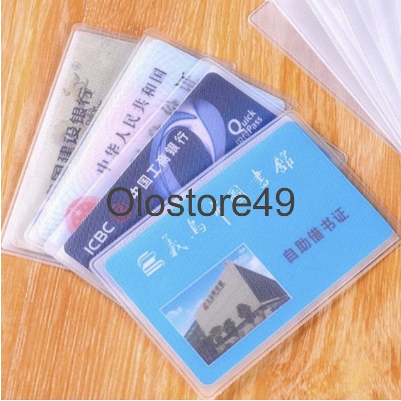 

OLO49 Plastik kartu atm ktp sim plastik pelindung anti gores