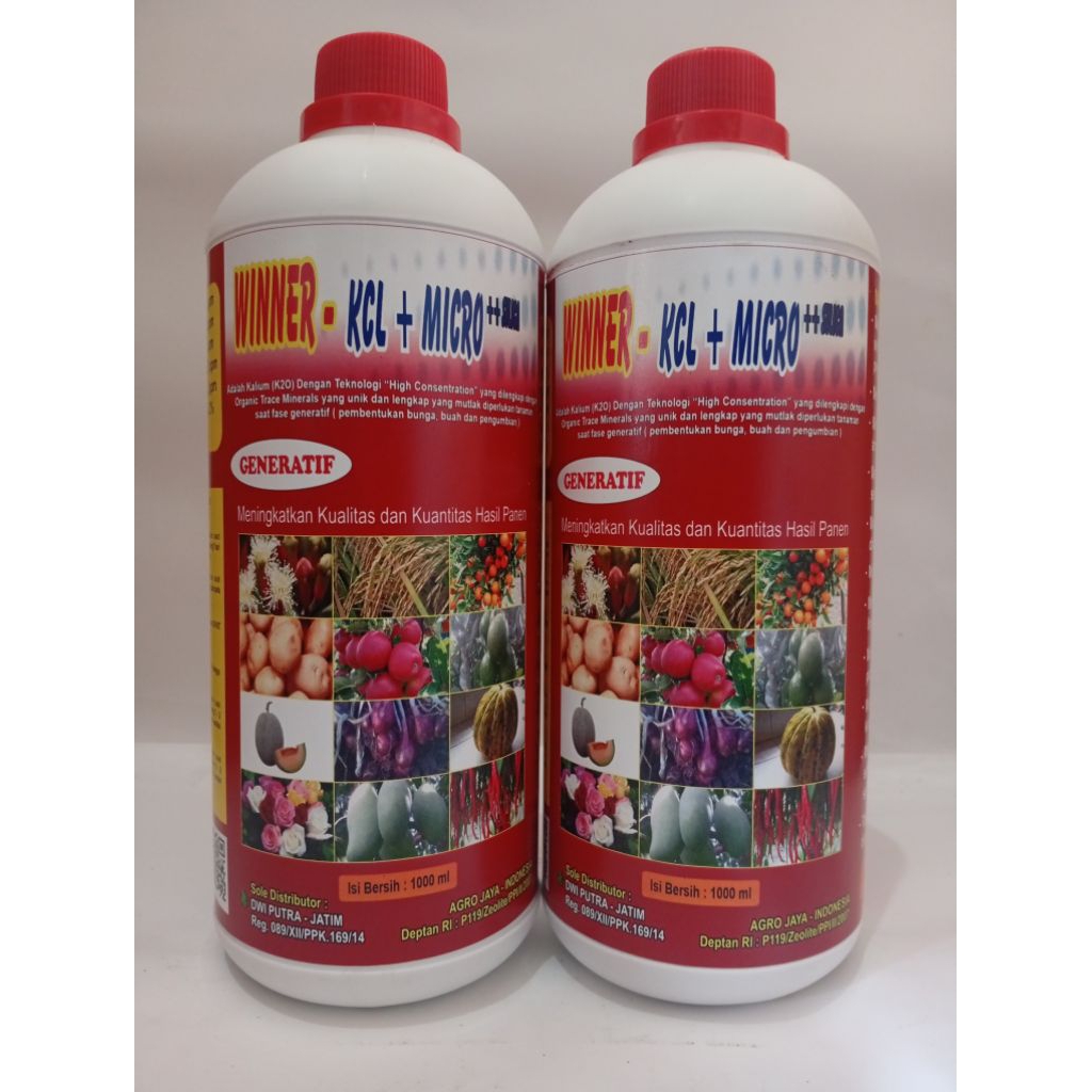 Pupuk Cair KCL(K²O)+MICRO+SILICA WINNER