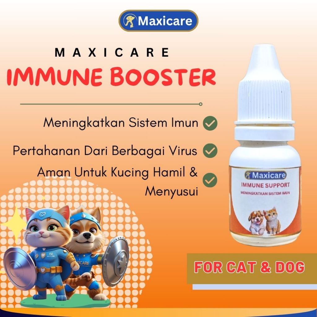 MAXICARE Immune Booster Immune Support Vitamin Untuk Kucing Anjing