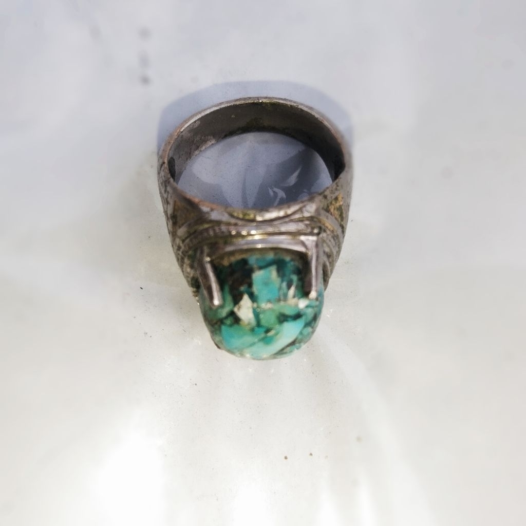Cincin Batu Pirus/Batu akik pirus/Batu permata pirus