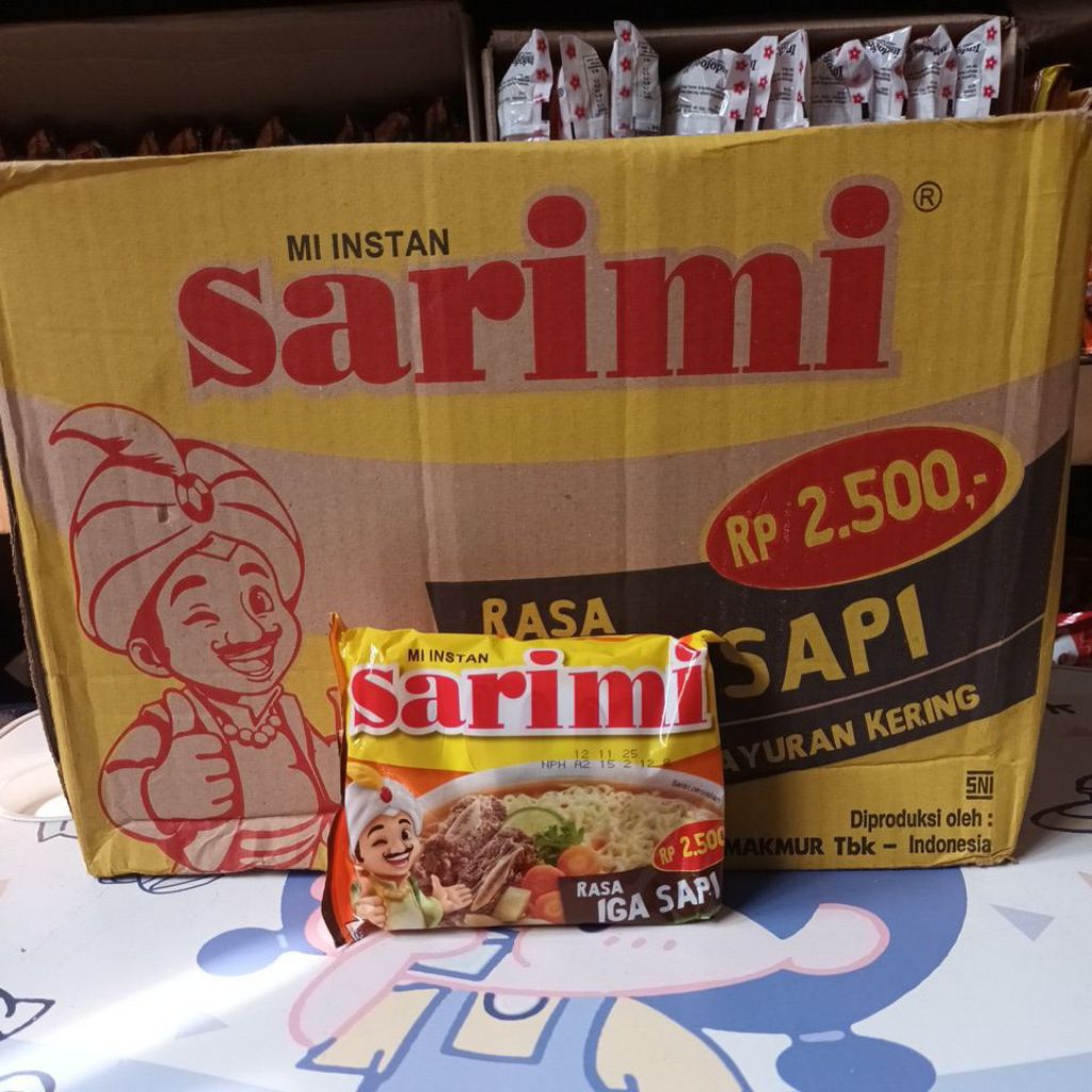 

Sarimi Iga Sapi Kuah 40 pcs // Mie promo Mie instant