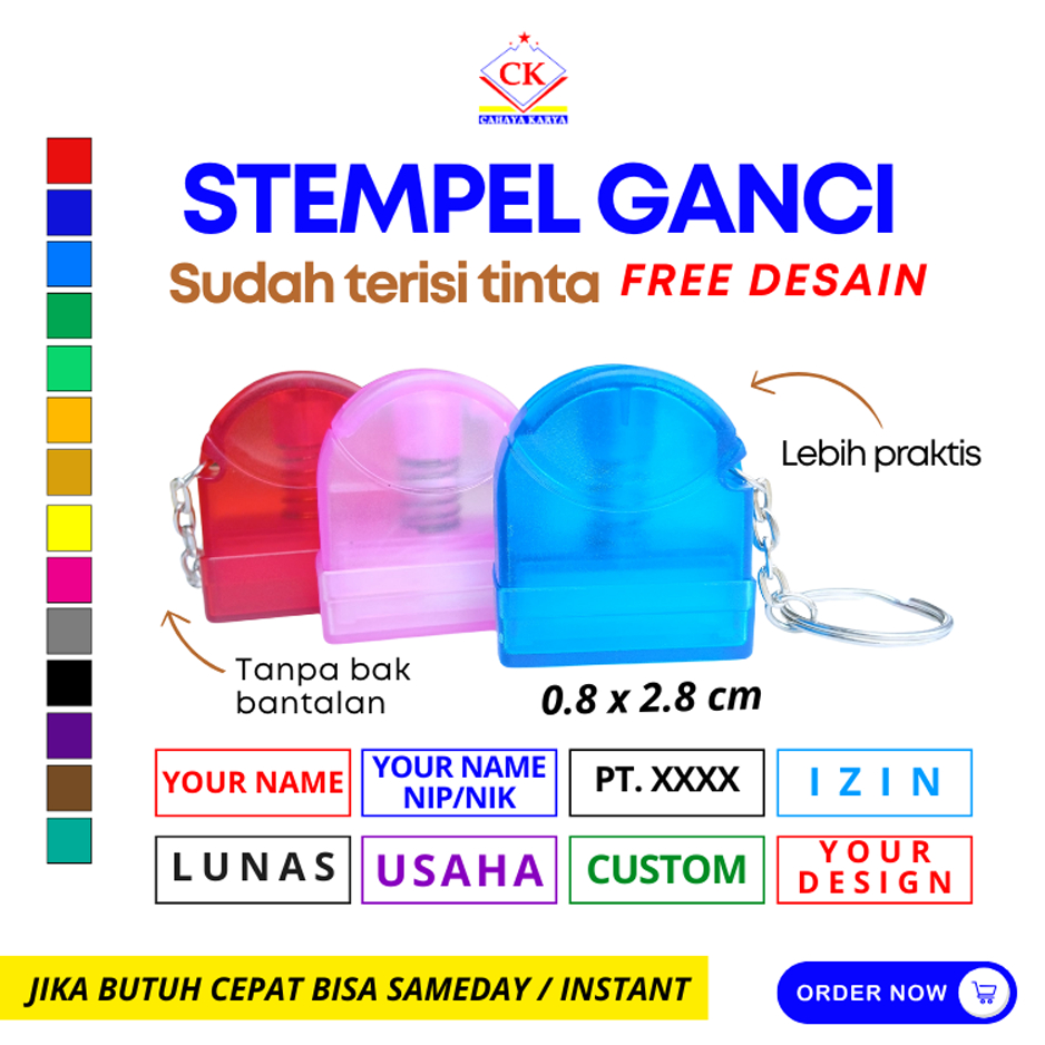 

STEMPEL GANCI bisa custom - stempel NIP - stempel toko - stempel perusahaan