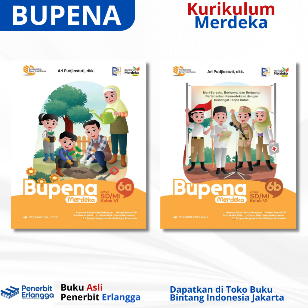 ERLANGGA - BUPENA KELAS 6 SD/MI KURIKULUM MERDEKA