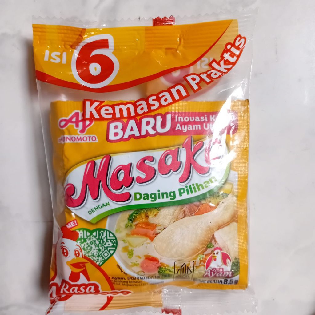 

MASAKO AYAM 8.5GR X 6 SACHET ||BUMBU PENYEDAP RASA
