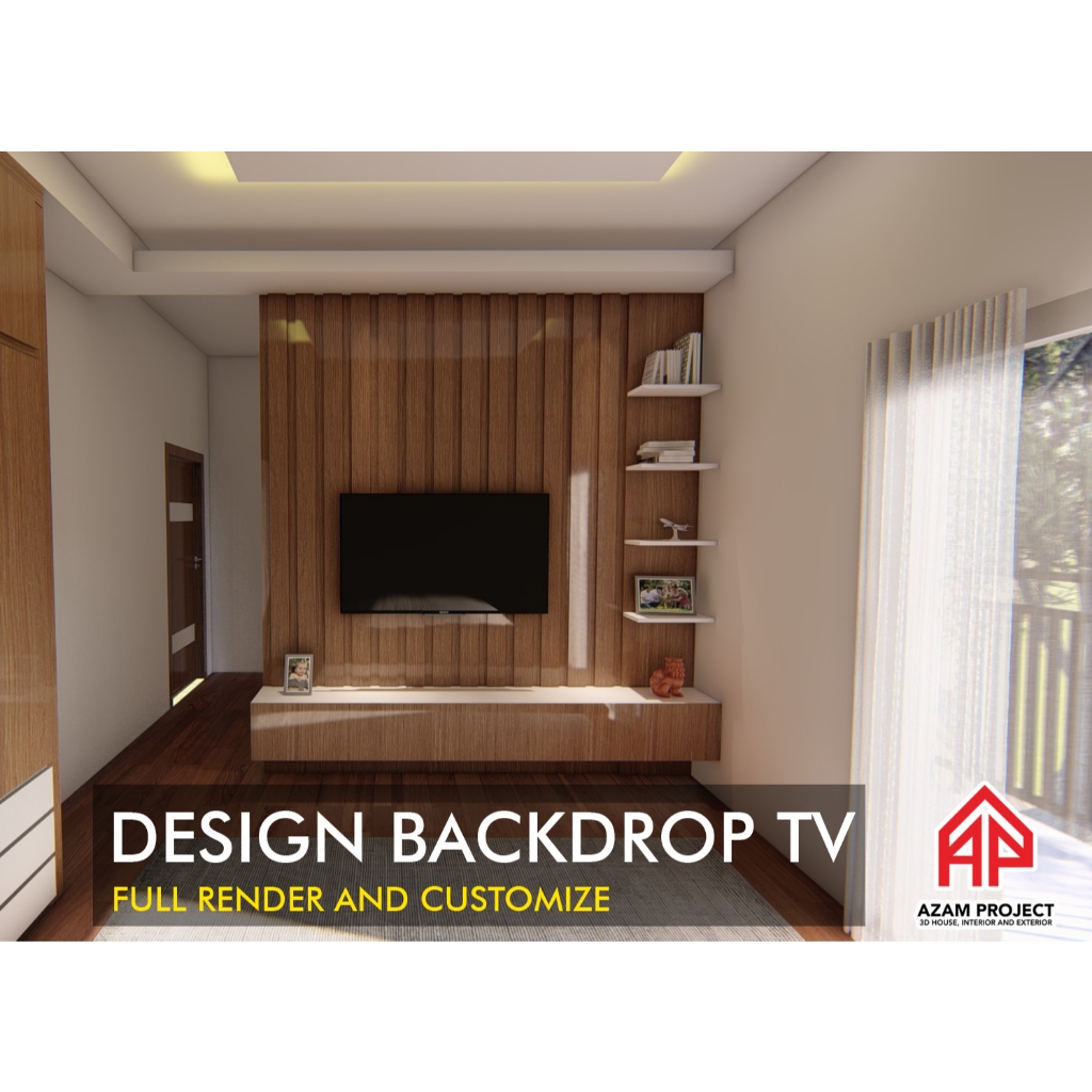 AZAM PROJECT JASA 3D WARDROBE TV - RUANG TAMU - KAMAR TIDUR