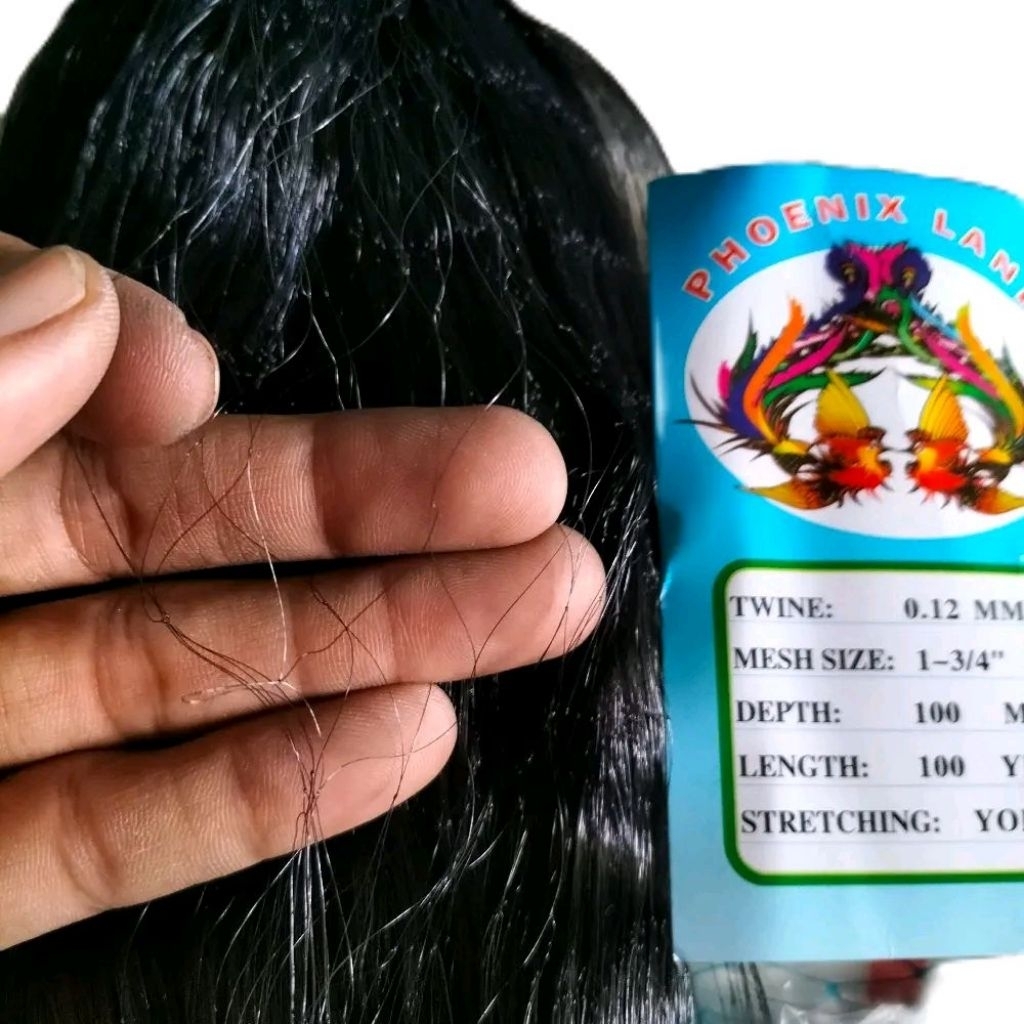 Jaring burung lebar 4mx100yds jaring burung hitam pekat