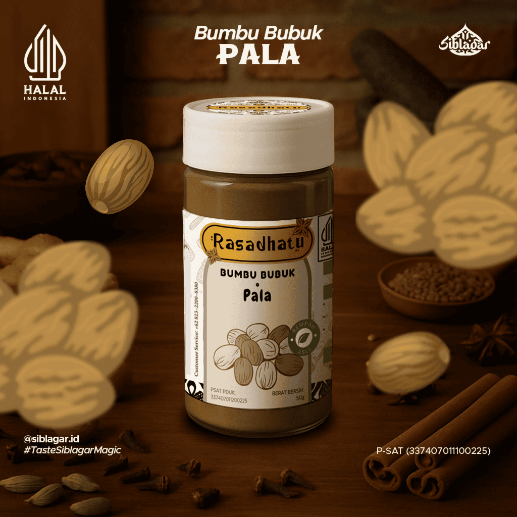 

PALA BUBUK (Nutmeg) SIBLAGAR 50 gram | Pala Premium Pilihan - Rempah (Spices) & Bumbu Dapur