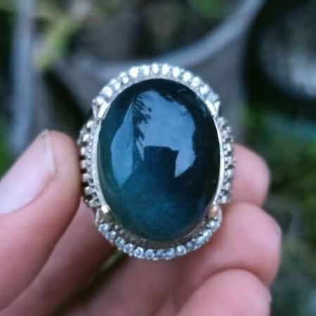 Cincin Batu Bacan Doko Lawas Kristal Natural